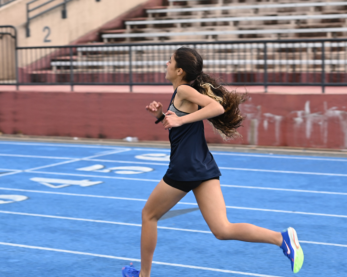 track athlete running